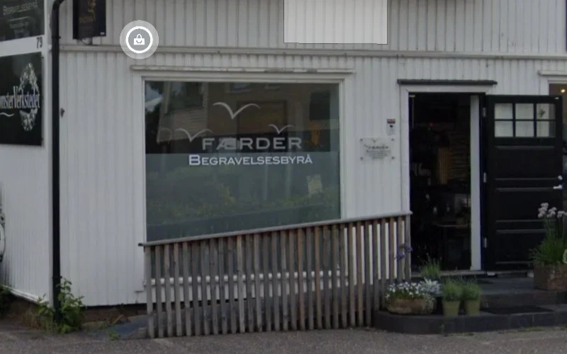 Fasadebilde av Færder Begravelsesbyrå sin avdeling i Sem